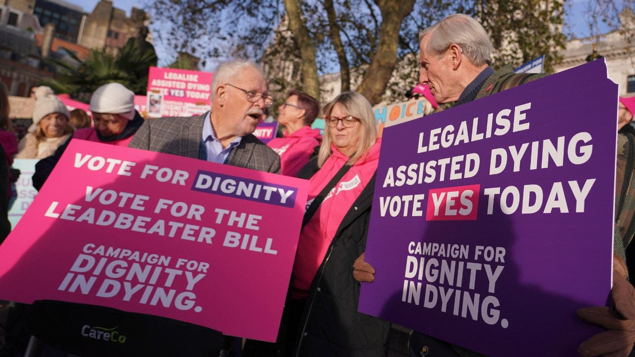 UK lawmakers approve bill allowing assisted dying.