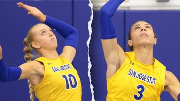 Blaire Fleming, a trans player from SJSU, is recognized on the conference honors list alongside teammate Brooke Slusser, amid ongoing lawsuits.