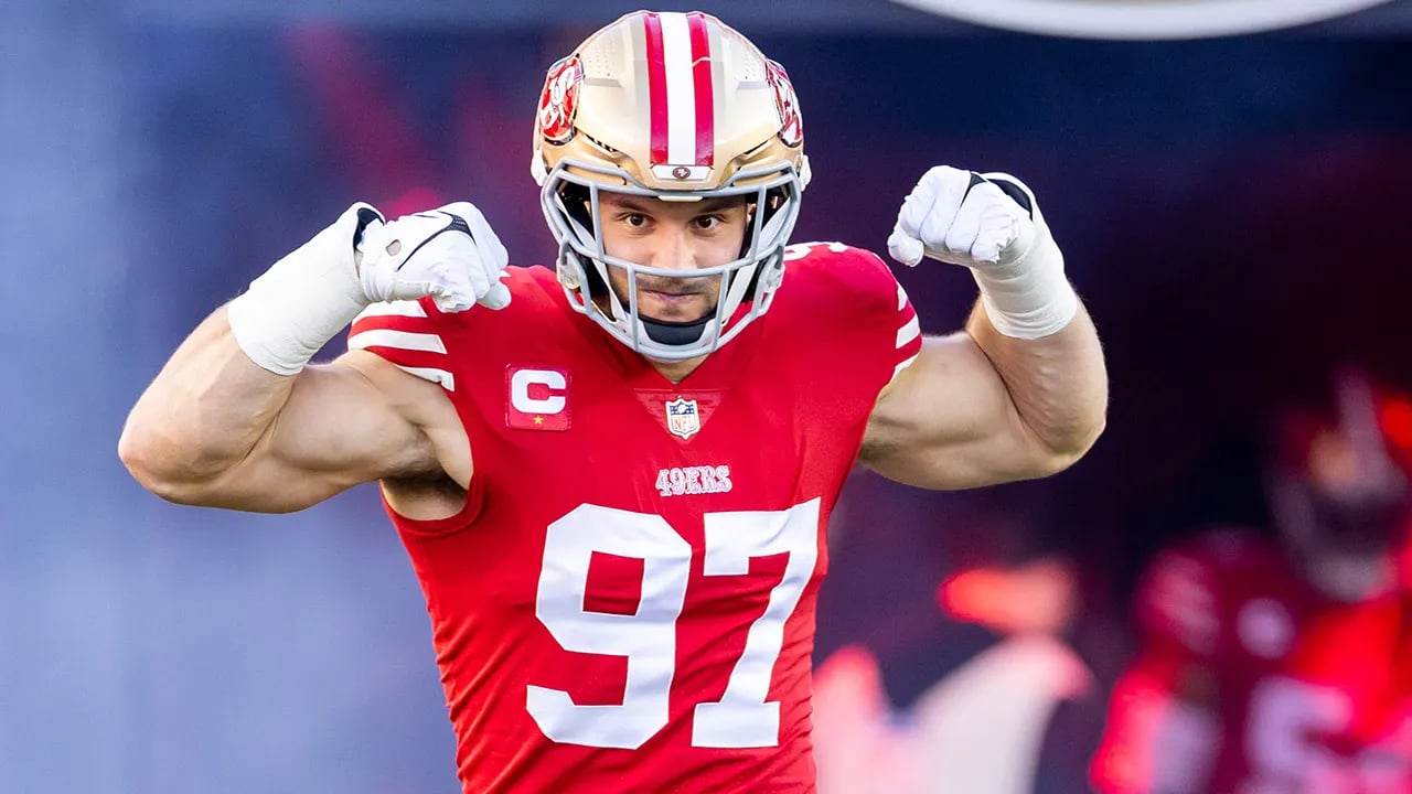 Reports indicate that Nick Bosa of the 49ers was fined for wearing a MAGA hat.