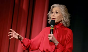 Jane Fonda, a supporter of Harris, recalls facing opposition as she fights against patriarchy.