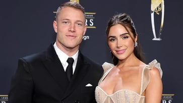 Olivia Culpo, wife of a 49ers player, expresses gratitude to firefighters combating California wildfires.