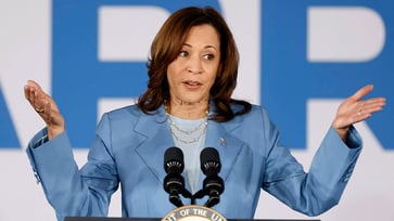 Will Kamala Harris be named as the Democratic Party's nominee for president following a campaign leak that has harmed Joe Biden?