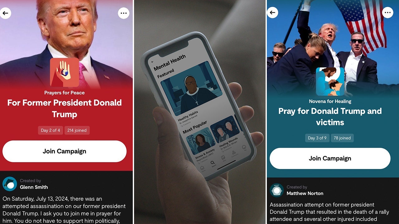 The number of prayers for former President Donald Trump on the Hallow app increased following the assassination attempt.