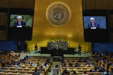 Palestinian President Abbas condemns Israel and the US in a UN speech, prompting criticism of his backing for terrorism.