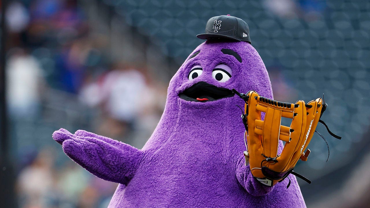 McDonald's character Grimace makes a lasting impact on the 2024 Mets season with the unveiling of his seat.