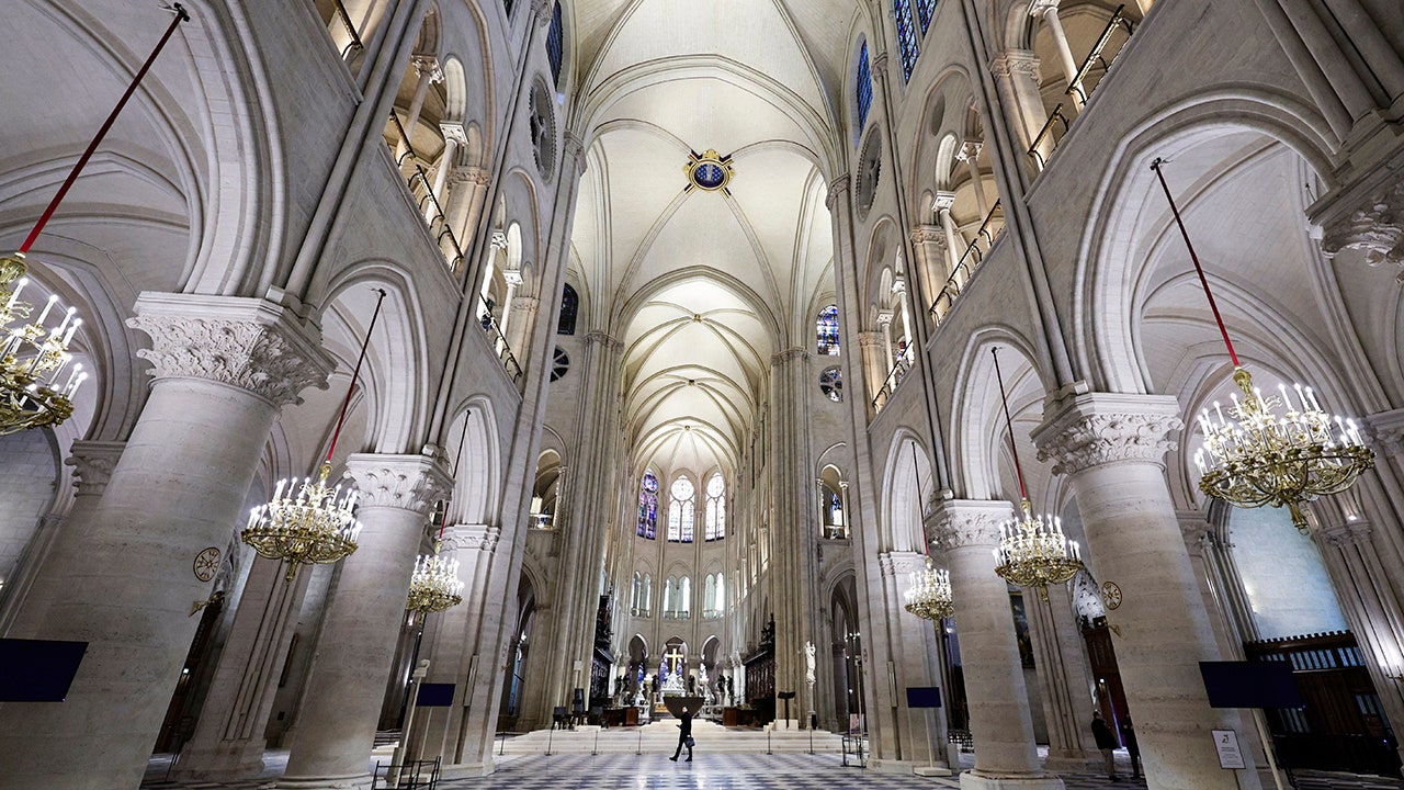 Five years after the devastating fire, take a first look at Notre Dame Cathedral's restored interior.