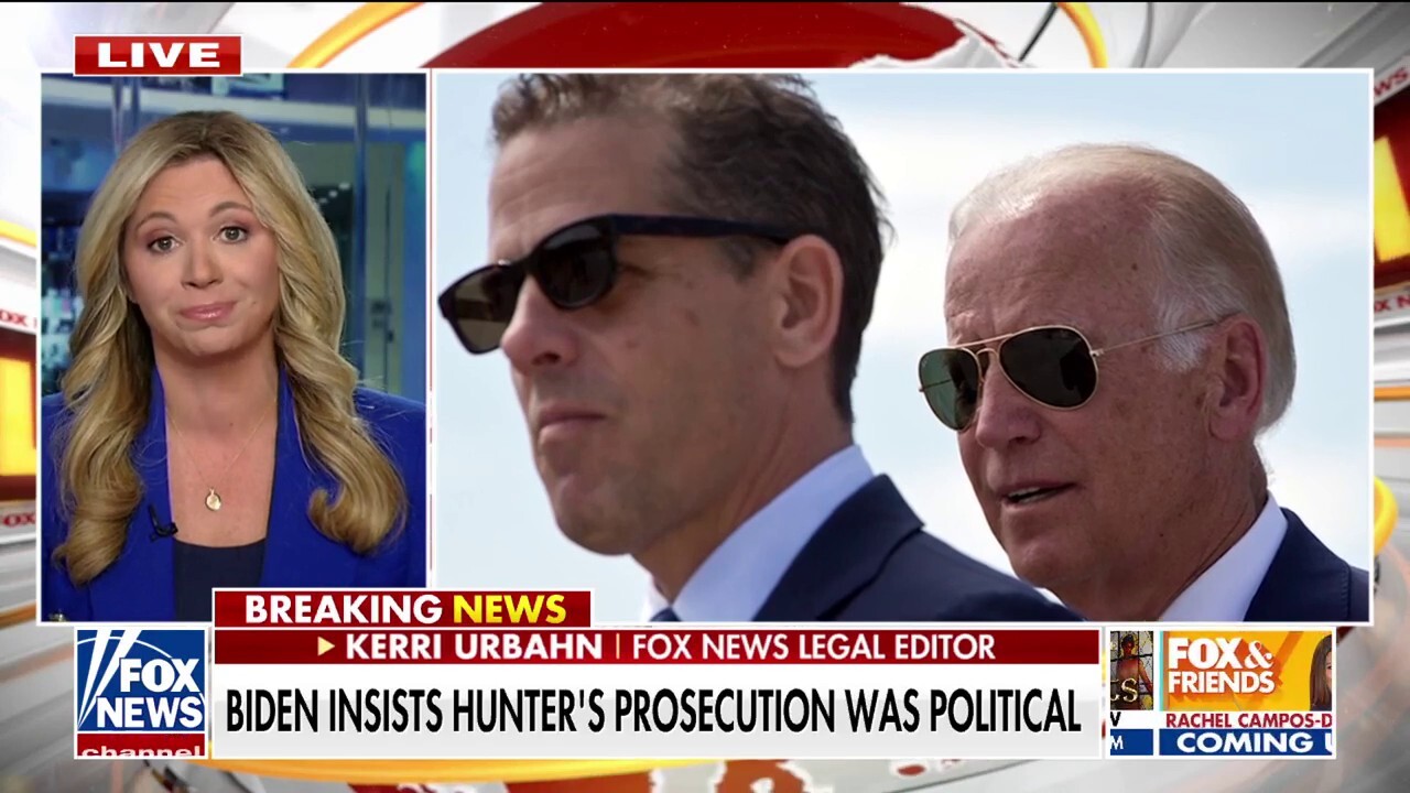 A legal expert claims that Biden "lowered the bar" by granting a political favor to Trump through the pardon of his son, Hunter.