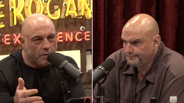 Fetterman's stance on amnesty in border bill scrutinized by Rogan, accusations of Dems exploiting migration to secure electoral victories in swing states.