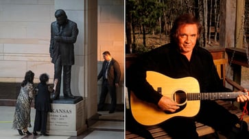 A statue of Johnny Cash was unveiled at the US Capitol in his honor.