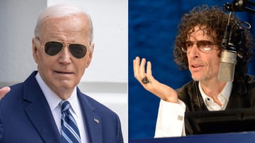 Howard Stern conducts a live interview with Biden.