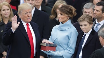 Trump will be sworn in on two Bibles, one given to him by his mother and the other used by Lincoln.