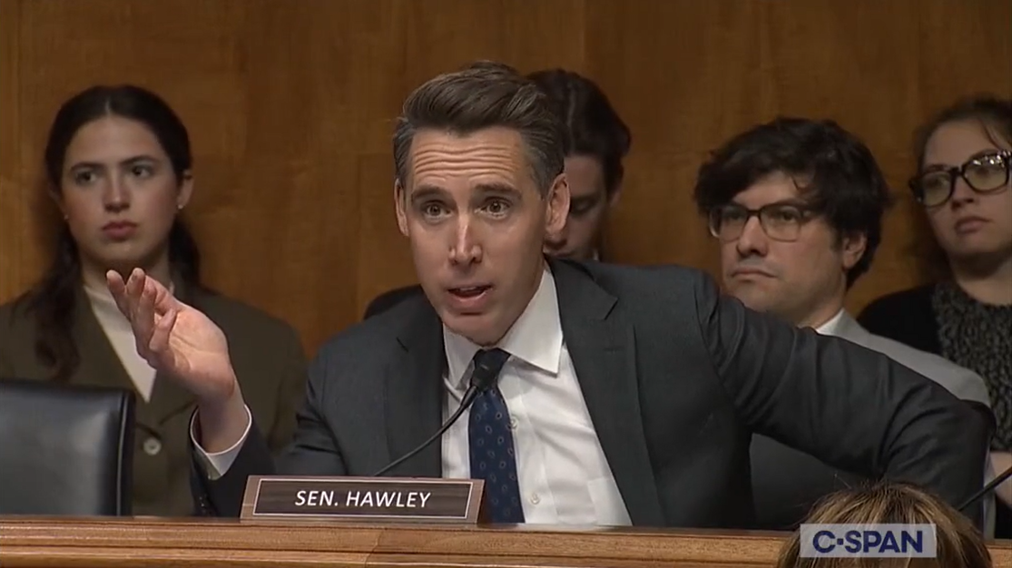 Airline executives are criticized by Josh Hawley for providing a 'awful' flying experience to Americans.