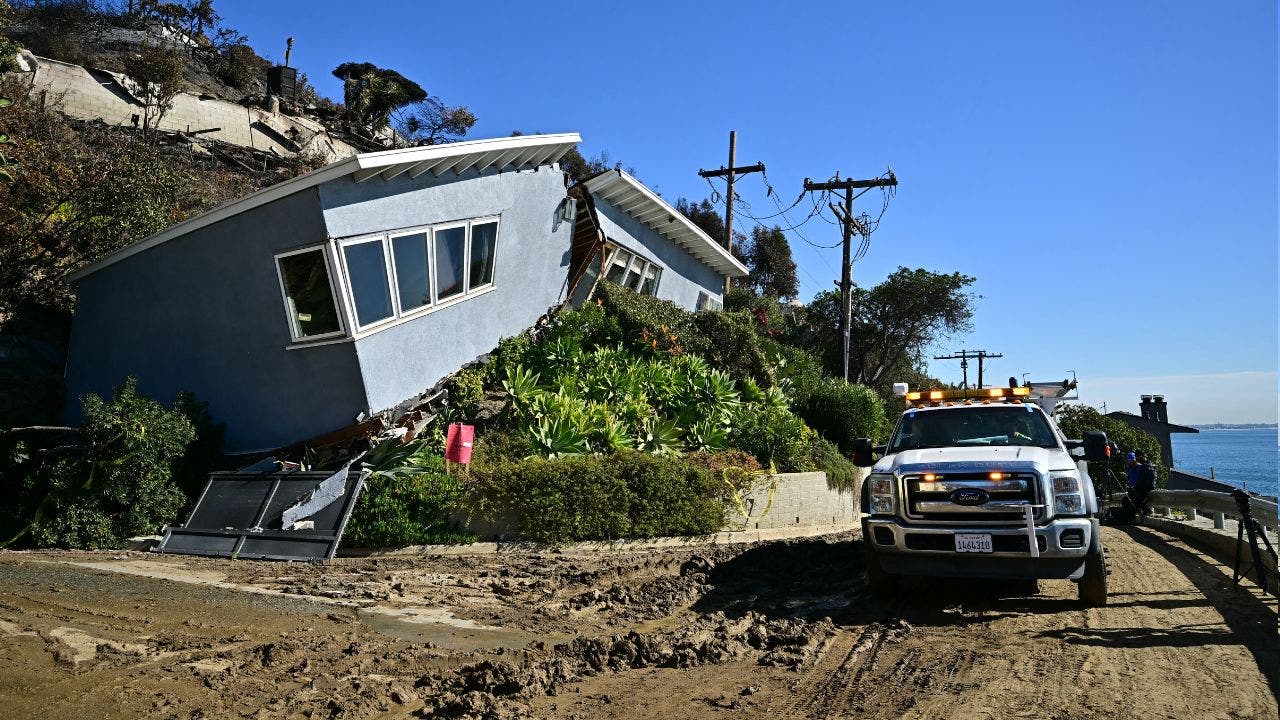 A $2M California home that was saved from wildfires is now destroyed by a landslide.