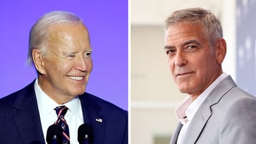 George Clooney lauds "extraordinary" Biden, talks about NY Times essay that urged president to withdraw.