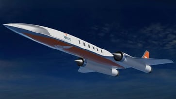 An hour or less travel from NYC to London with hypersonic jet.