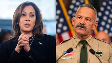 Sheriff criticizes VP Harris for withholding her vote on anti-crime bill in her home state.