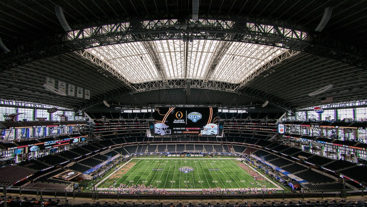 ESPN holds pre-game prayer for Cotton Bowl following criticism for not playing national anthem after terrorist attack.