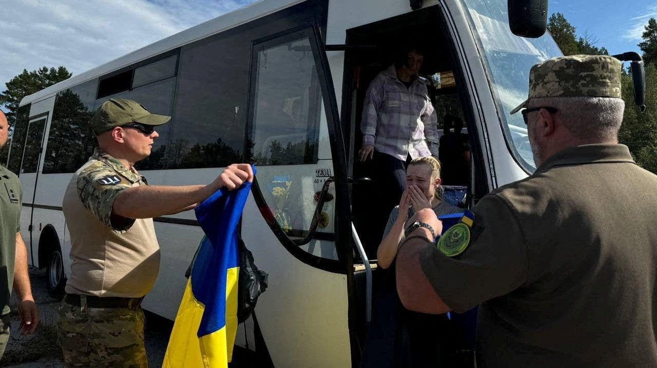 Forty-nine Ukrainian prisoners of war were released and returned to Kyiv in a swap with Russia.