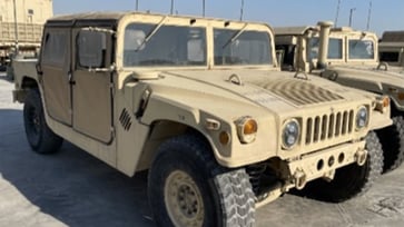 Before stealing Humvees and equipment, suspects cut the fence at the California Army Reserve Center.