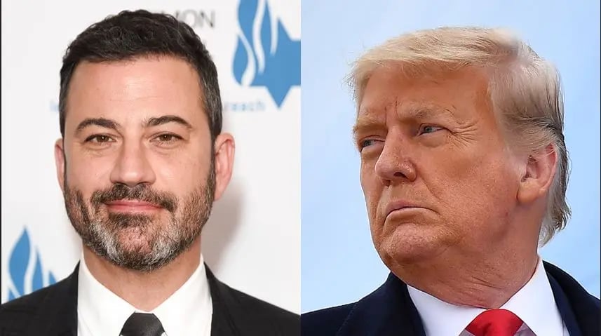 Jimmy Kimmel becomes emotional about the LA fires and criticizes Trump's response.