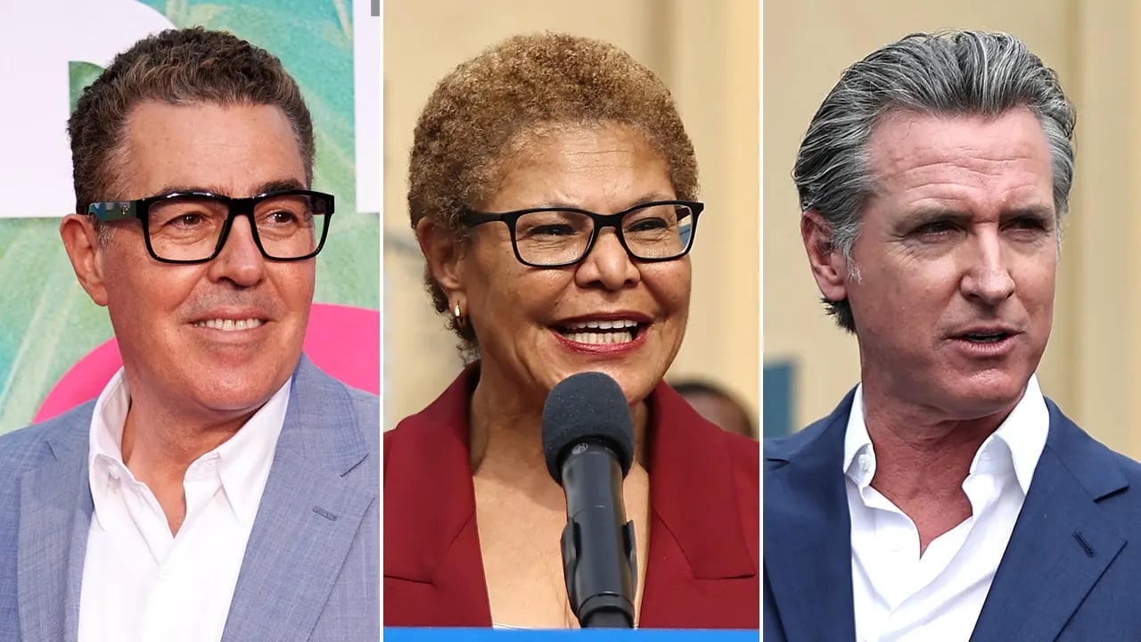 California leaders are criticized by Adam Carolla for their handling of the state's wildfires, with Carolla calling them "lunatic nutjobs."