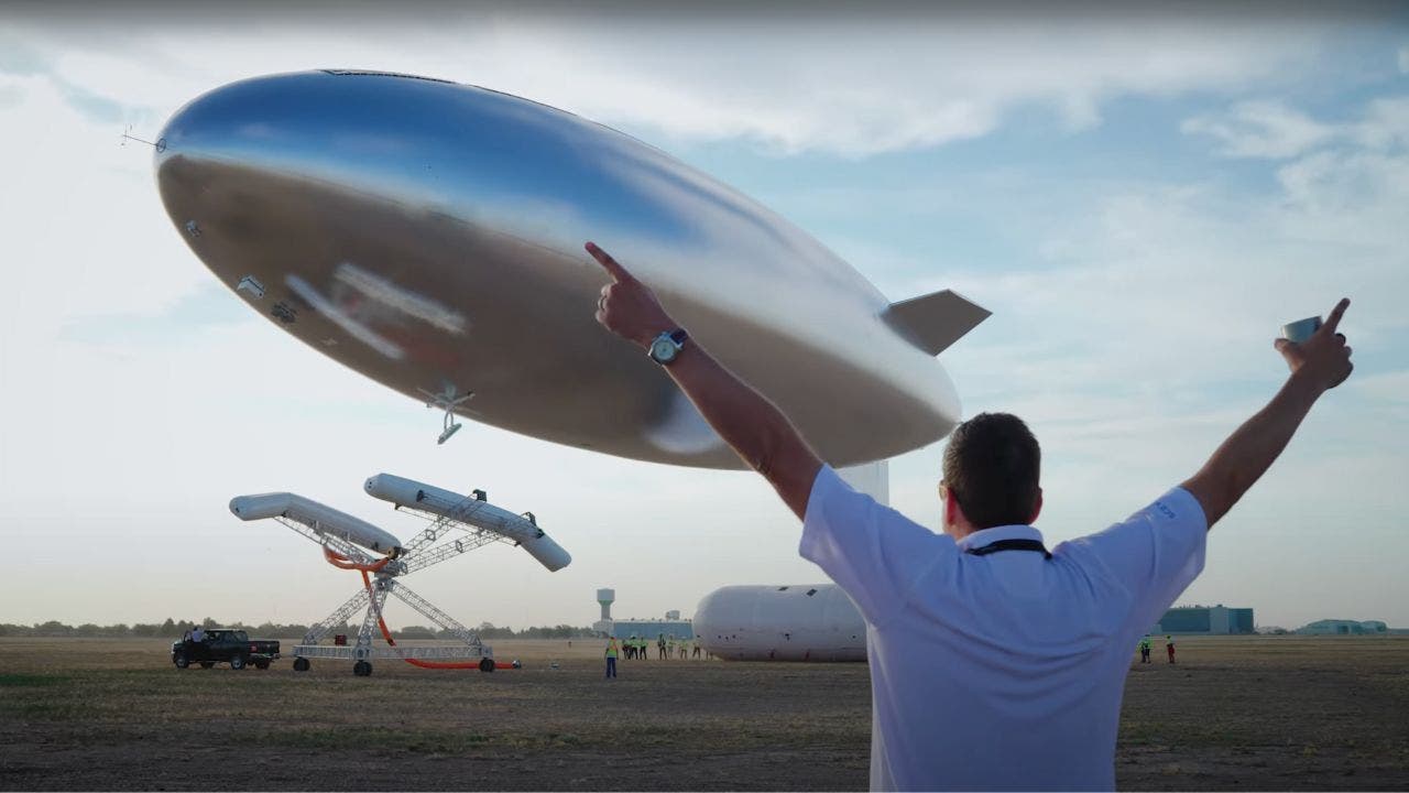 A blimp powered by solar energy could provide high-speed internet to your location.