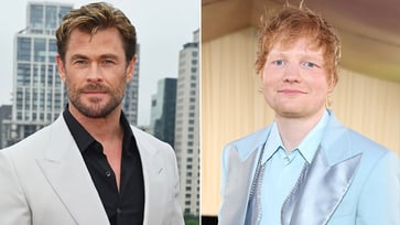 At the Ed Sheeran concert, Chris Hemsworth showcases a new talent.