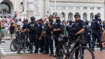 On Day 1 of the DNC, pro-Hamas protesters were allowed to run rampant in public streets by DC police without a permit.