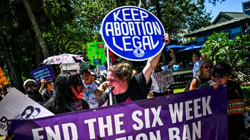 The number of abortions decreased slightly the year Roe v. Wade was overturned, according to the CDC.