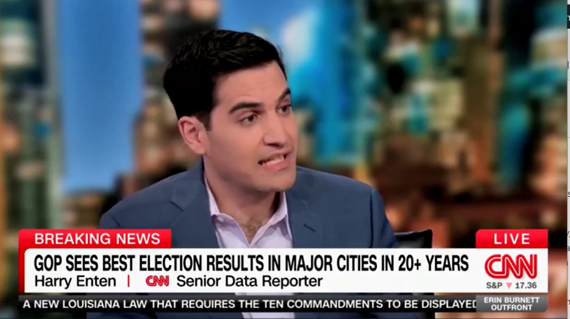 Trump's performance in cities has left CNN data guru in awe, as they exclaimed, "I would have never thought possible."