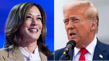 Trump criticizes Harris for not addressing certain issues in her DNC speech on Truth Social.