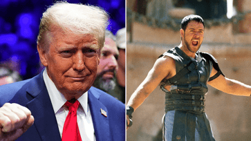 Trump was described as a "conquering Republican Caesar" at the UFC fight, reminiscent of ancient Rome.