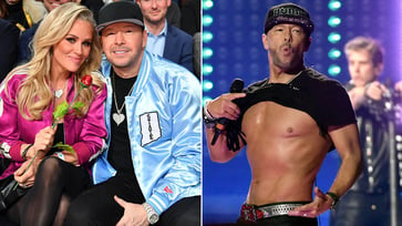 Jenny McCarthy shares photos of Donnie Wahlberg's abs in a shirtless post to celebrate his birthday.