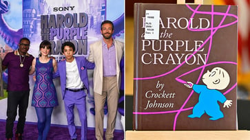 The cast of the 'Harold and the Purple Crayon' movie brings the classic 1955 children's book to life on screen.