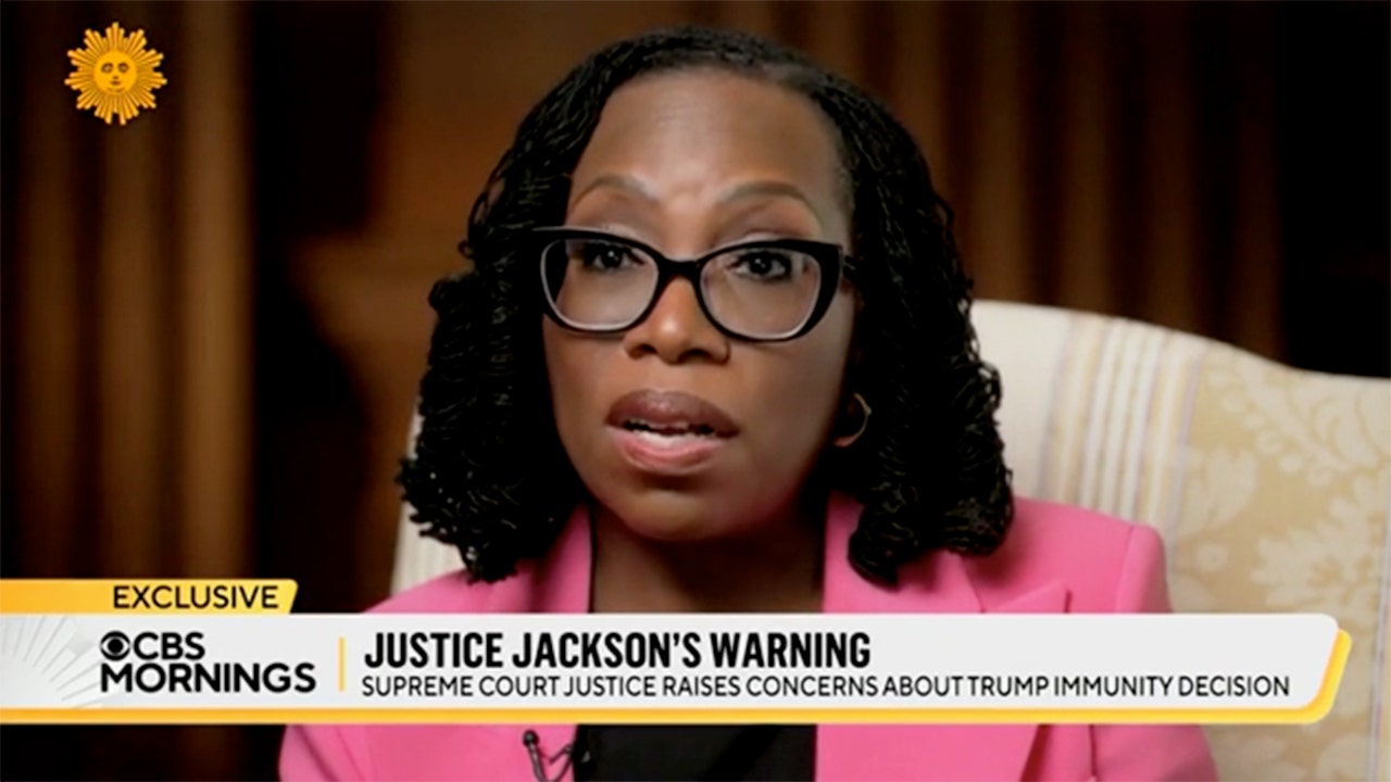 Ketanji Brown Jackson expresses concern over Trump immunity decision.