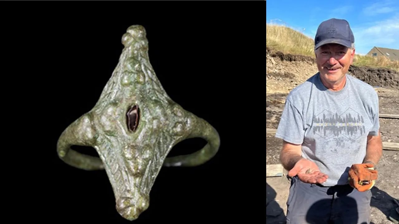 Discovery of a 'noteworthy' piece of jewelry during an archaeological excavation in Scotland.