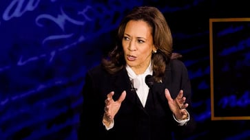 Social media is surprised by Harris' revelation that she owns a gun.