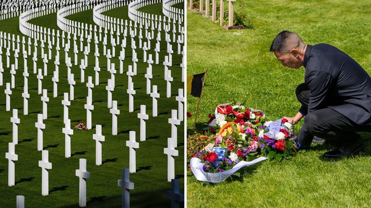 Overseas war heroes who are buried in America remain defenders of liberty, as they 'continue to serve'.