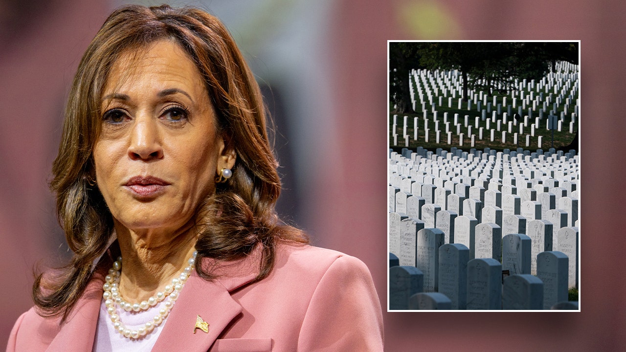 Kamala Harris criticized for politicizing Trump's Arlington National Cemetery visit by Gold Star families.