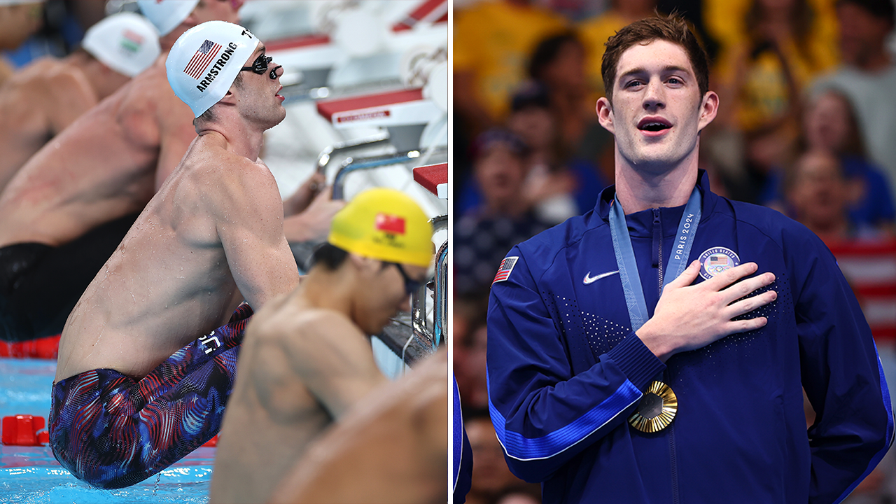 US swimmer Hunter Armstrong says his faith provides him with a sense of purpose and direction: "I am a Christian Olympian."