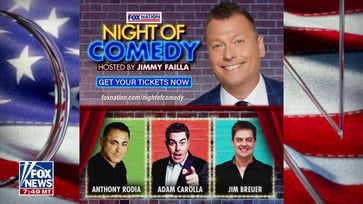 Fox Nation presents a night of laughter with 'Night of Comedy' featuring Adam Carolla, Jim Breuer and other comedians.