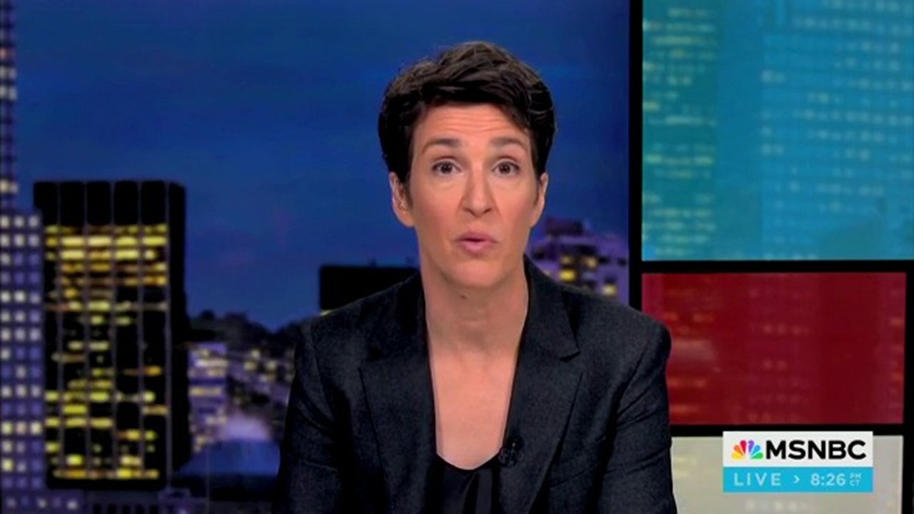 Since Trump's Election Day victory, Rachel Maddow on MSNBC has lost 43% of her audience.