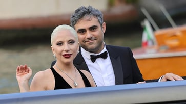 Lady Gaga's mother introduced her to her future husband, a businessman, saying, "I think I just met your husband."