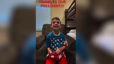 A young Trump supporter with a rare brain disorder is taken aback by the president-elect's victory in a heartwarming video.