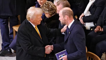 In Paris, Trump and Prince William hold a meeting following the Notre Dame service.