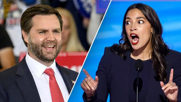 JD Vance calls Kamala Harris "trash," and AOC responds.