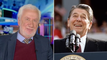 An actor who immigrated from the Soviet Union and portrayed Reagan says the US atmosphere changed after he became president.