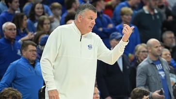 Kansas upset by Creighton basketball team, coach makes audacious statement.