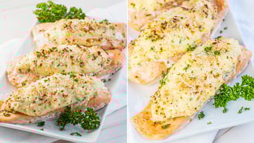 An effortless recipe for tasty crab-stuffed salmon: Enjoy a scrumptious dinner.