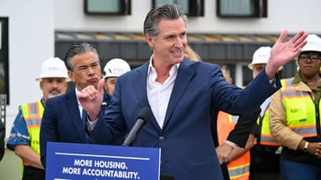 Newsom links fire response defense to Dem Party fundraising platform through fact-check site.